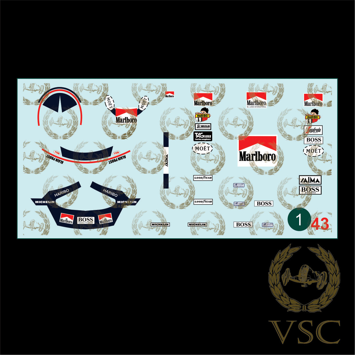 PROST , Alain - McLaren 1984 - Calca N°1