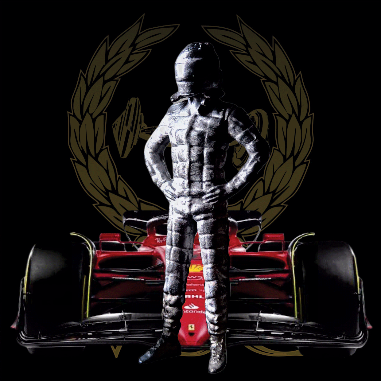 FIGURA FEMENINA PILOTO DE PIE AÑOS 60´s y 70´s