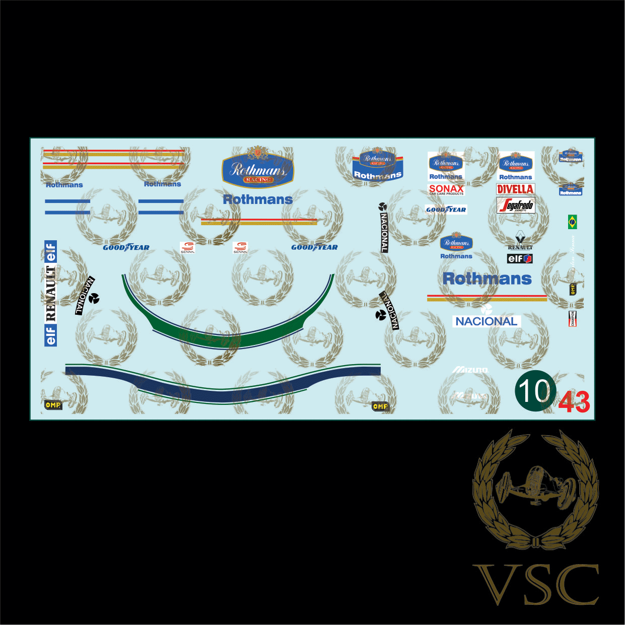 SENNA , Ayrton - Williams 1994 - Calca N°10