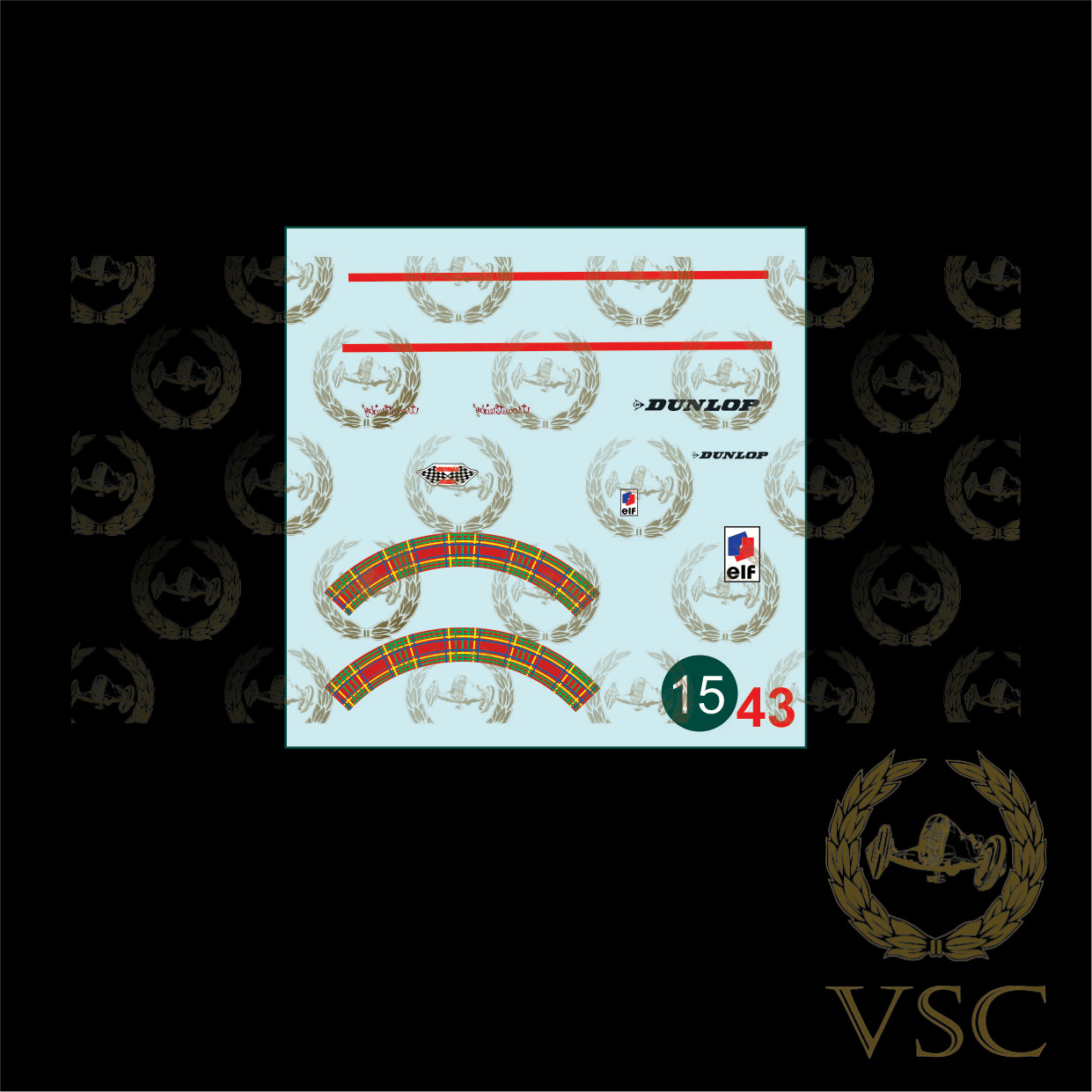 STEWART , Jackie - Matra 1969 - Calca N°15