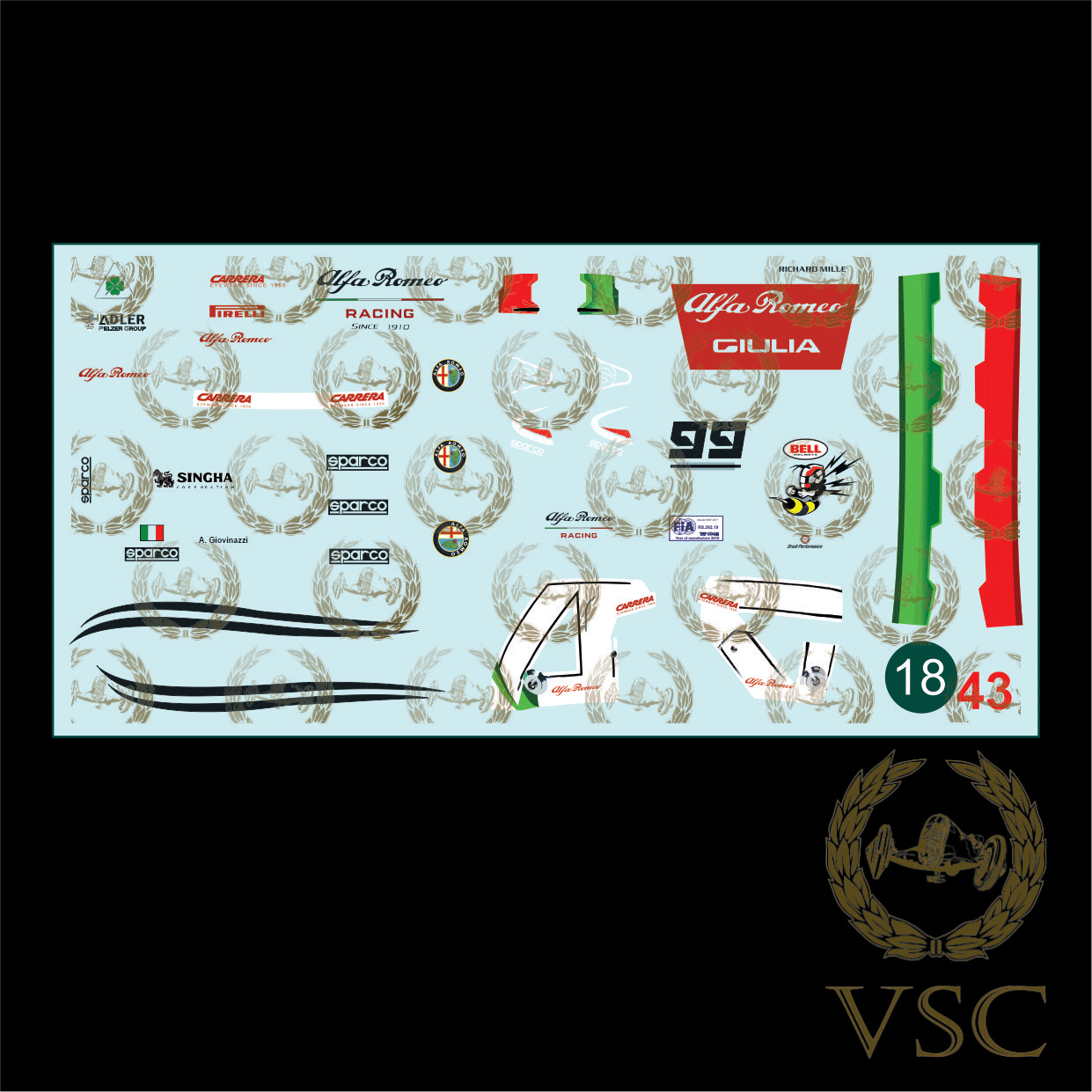 GIOVINNAZI , Antonio - Alfa Romeo 2018 - Calca N°18