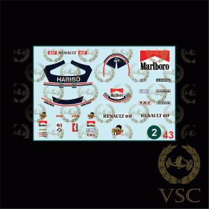 PROST , Alain - Renault 1983 - Calca N°2