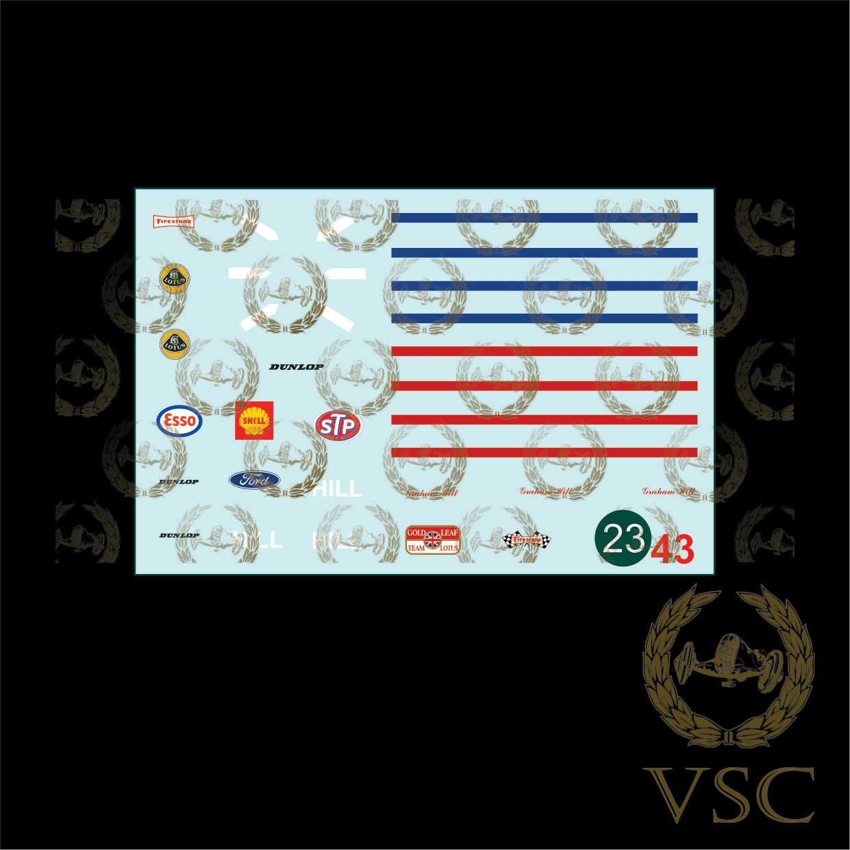 HILL , Graham - Lotus 1963/65 - Calca N°23