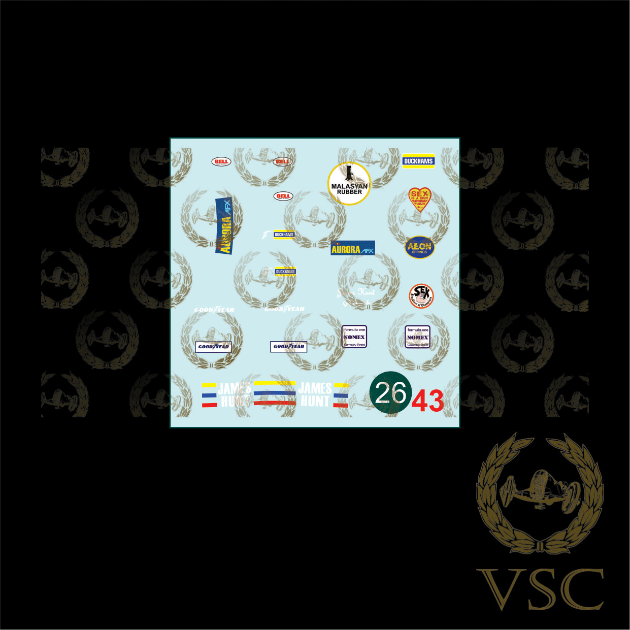 HUNT , James - Hesket Racing 1975 - Calca N°26