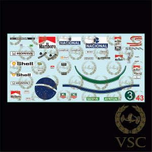 SENNA , Ayrton - McLaren 1988/93 - Calca N°3