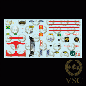 FITTIPALDI , Emerson - Lotus 1971/73 - Calca N°37