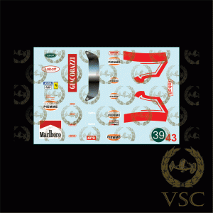 VILLENEUVE , Gilles - Ferrari 1982 - Calca N°39