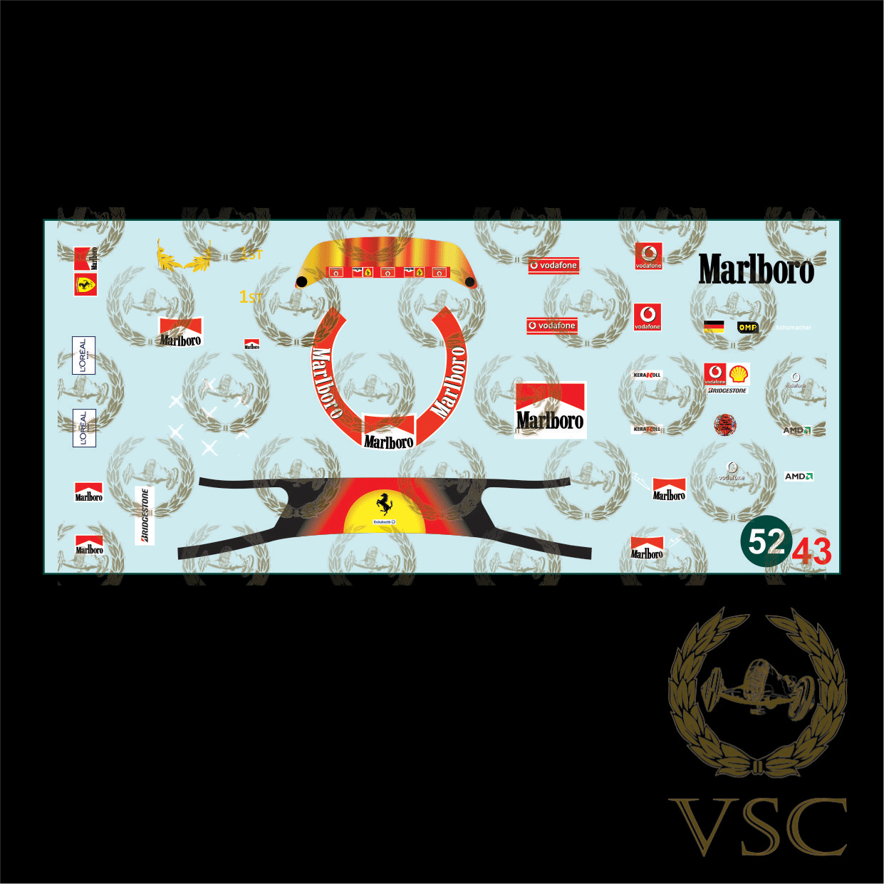 SCHUMACHER , Michael - Ferrari 2004 - Calca N°52