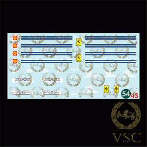 PIT BOX CREW Ferrari/Alfa Romeo años 50´s - Calca N°54