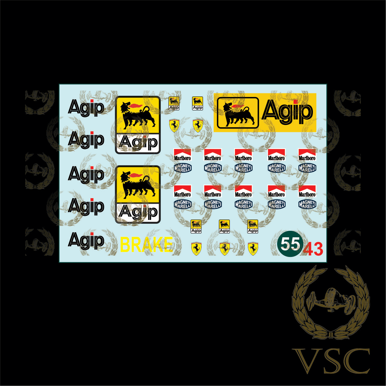 PIT BOX CREW Ferrari 1989 - Calca N°55