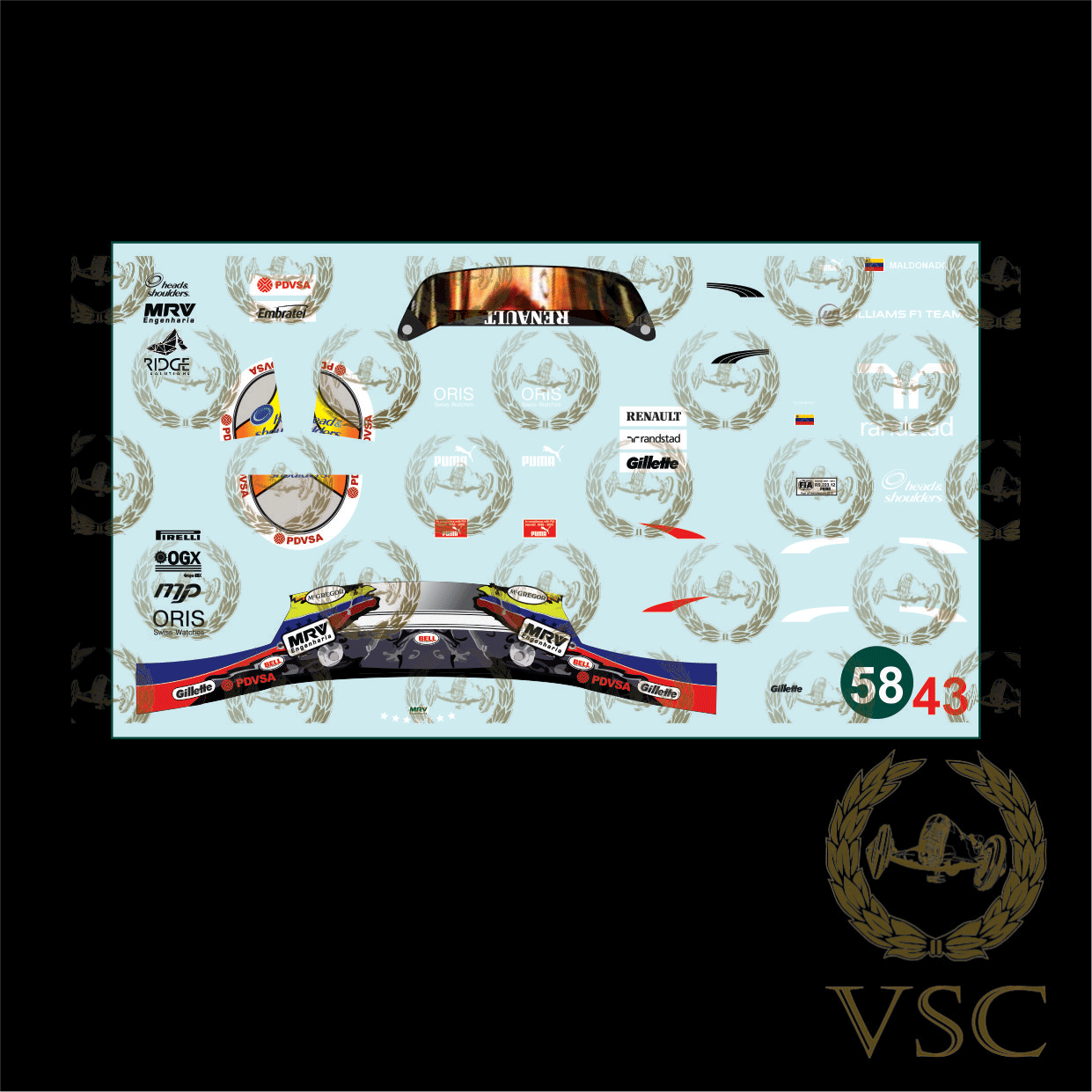 MALDONADO , Pastor -Williams 2012 - Calca N°58