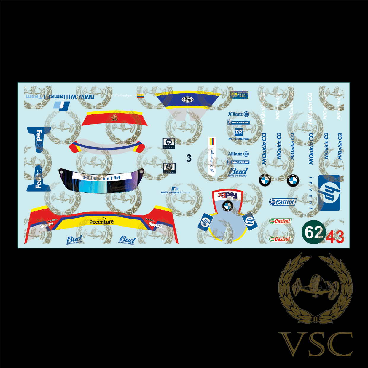 MONTOYA , Juan Pablo - Williams 2004 - Calca N°62