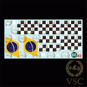 SENNA BRASIL FINISH Flag - Calca N°66