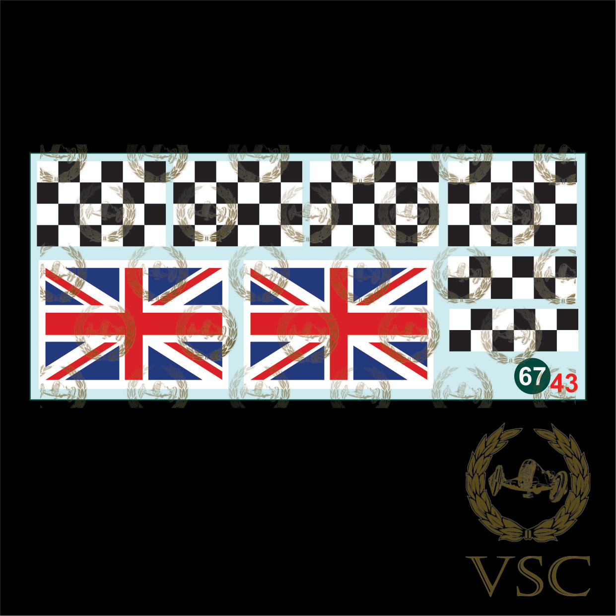 ENGLAND + FINISH Flag - Calca N°67