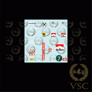 LAUDA , Niki - Ferrari 1975/76 - Calca N°7