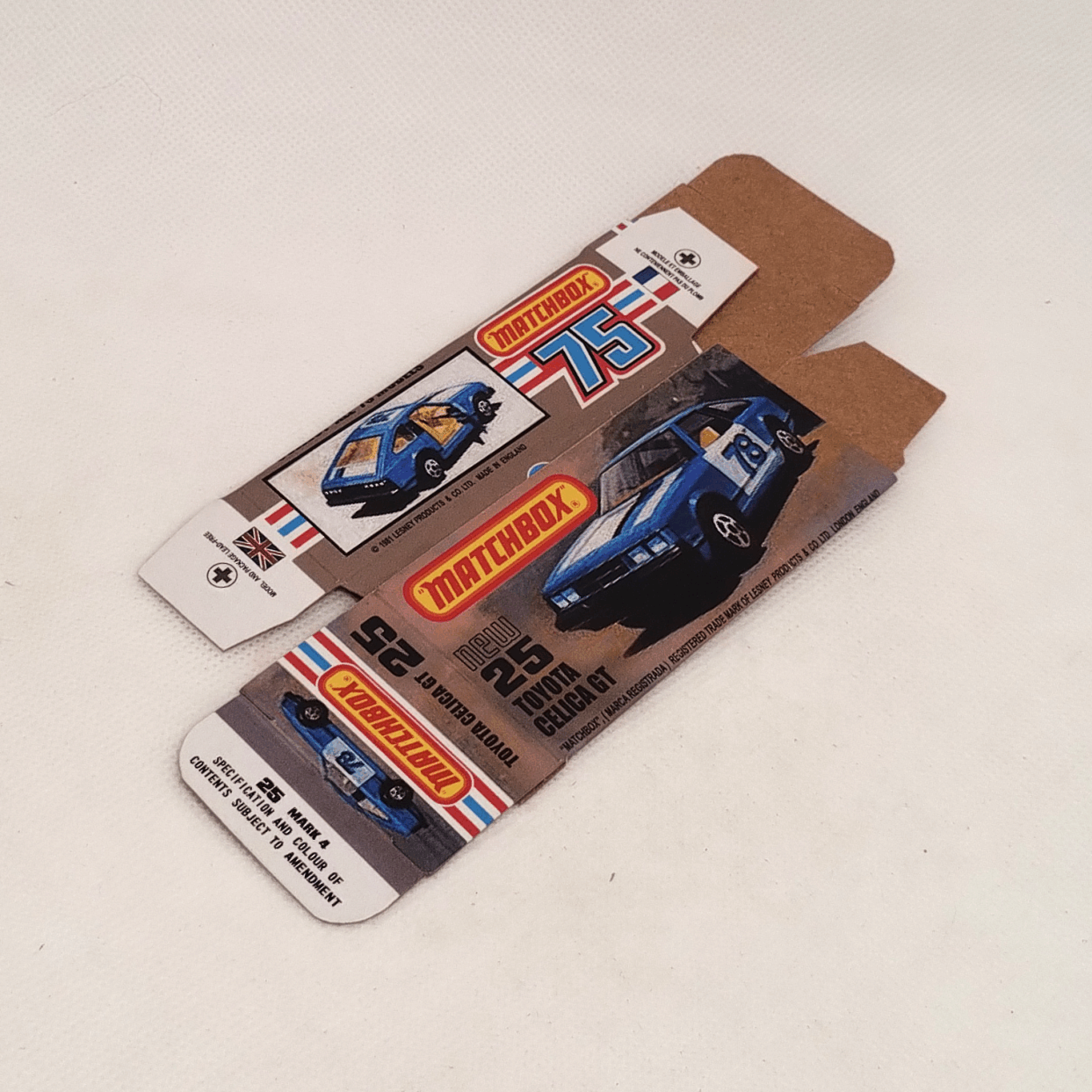 N°25c TOYOTA CELICA GT - CAJA REPRO Tipo L