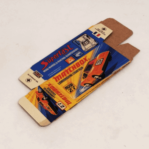 N°27b LAMBORGHINI COUNTACH "New" - naranja - CAJA REPRO Tipo I