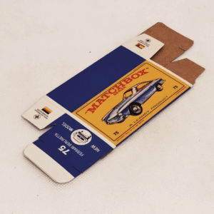 N°75a FERRARI BERLINETA azul - CAJA REPRO Tipo E