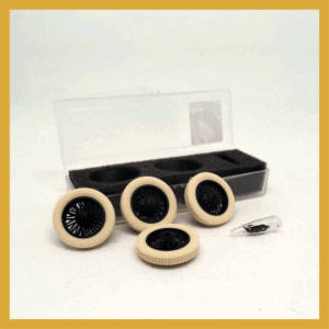 VSC- SW1250 set 4 cubiertas tipo DUNLOP RACING - blancas + llanta de alambre