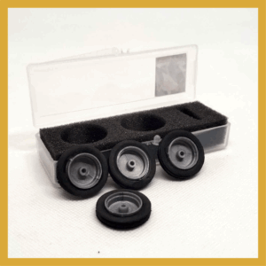 VSC- SB1150 set 4 cubiertas tipo Firestone Ballon + llanta ciega - negras