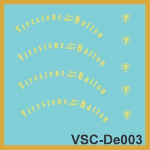 VSC-De003 Firestone Ballon - Gum Dipped - 1/32 - amarillo